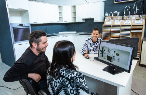 Balmaz Bútor- Hajdúböszörmény - Konyhabútort tervezetet készítenek egy párnak